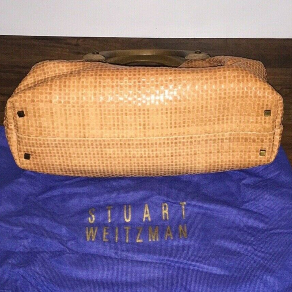 Stuart Weitzman Woven Leather Handbag **RARE***  SUMMER! RESORT WARE - Picture 2 of 5
